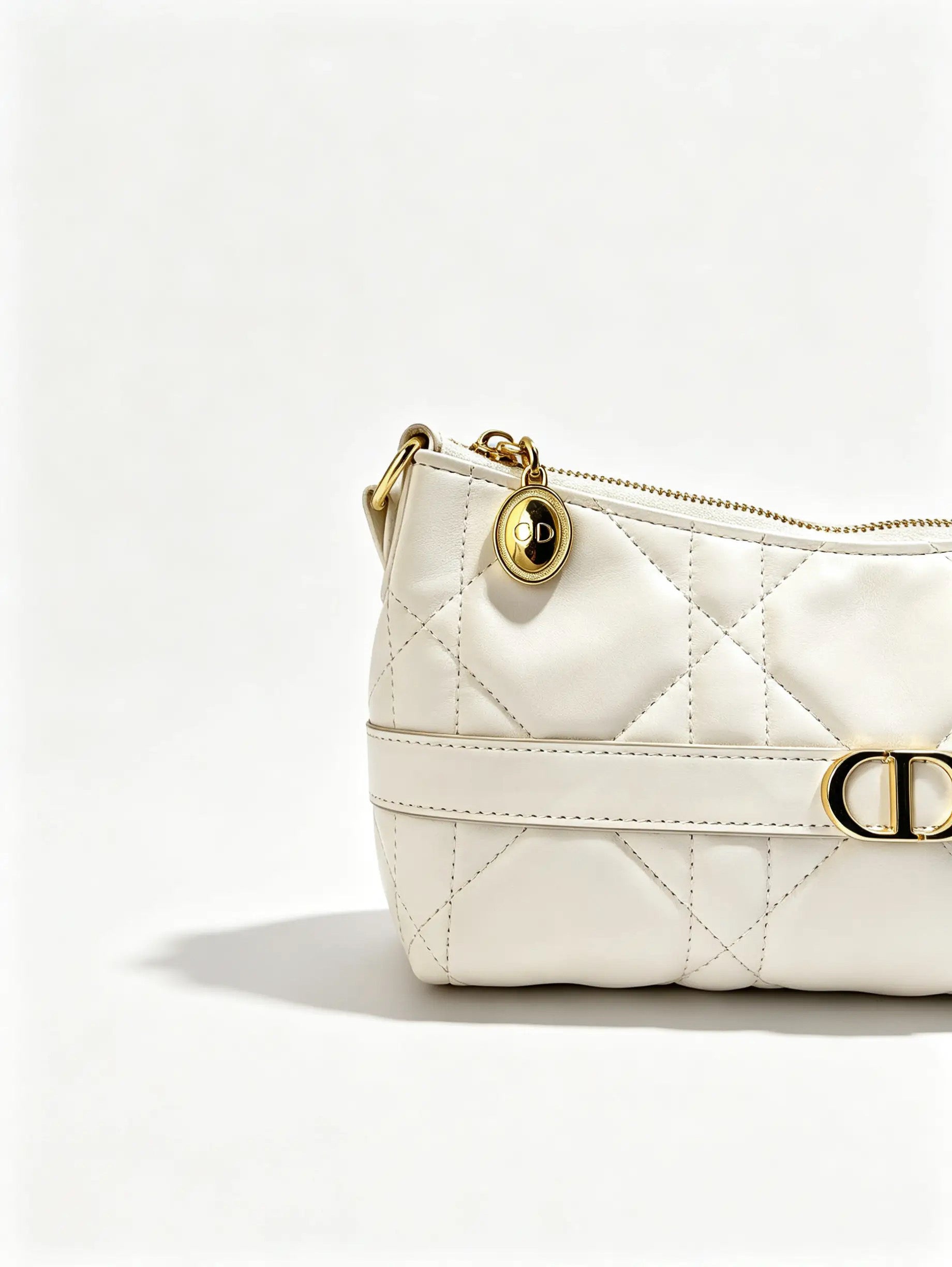 Quilted faux leather crossbody bag