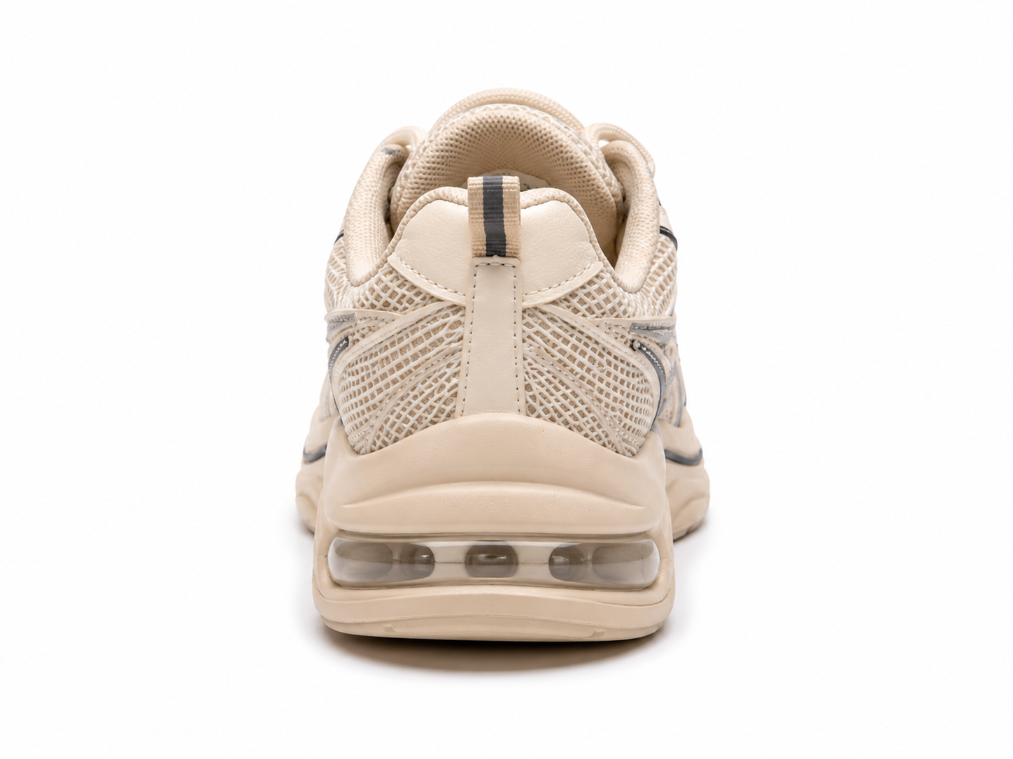 Men's Beige & Black Deconstructed Style Sneakers | حذاء كاجوال بيج وأسود ستايل ديكونستركتد