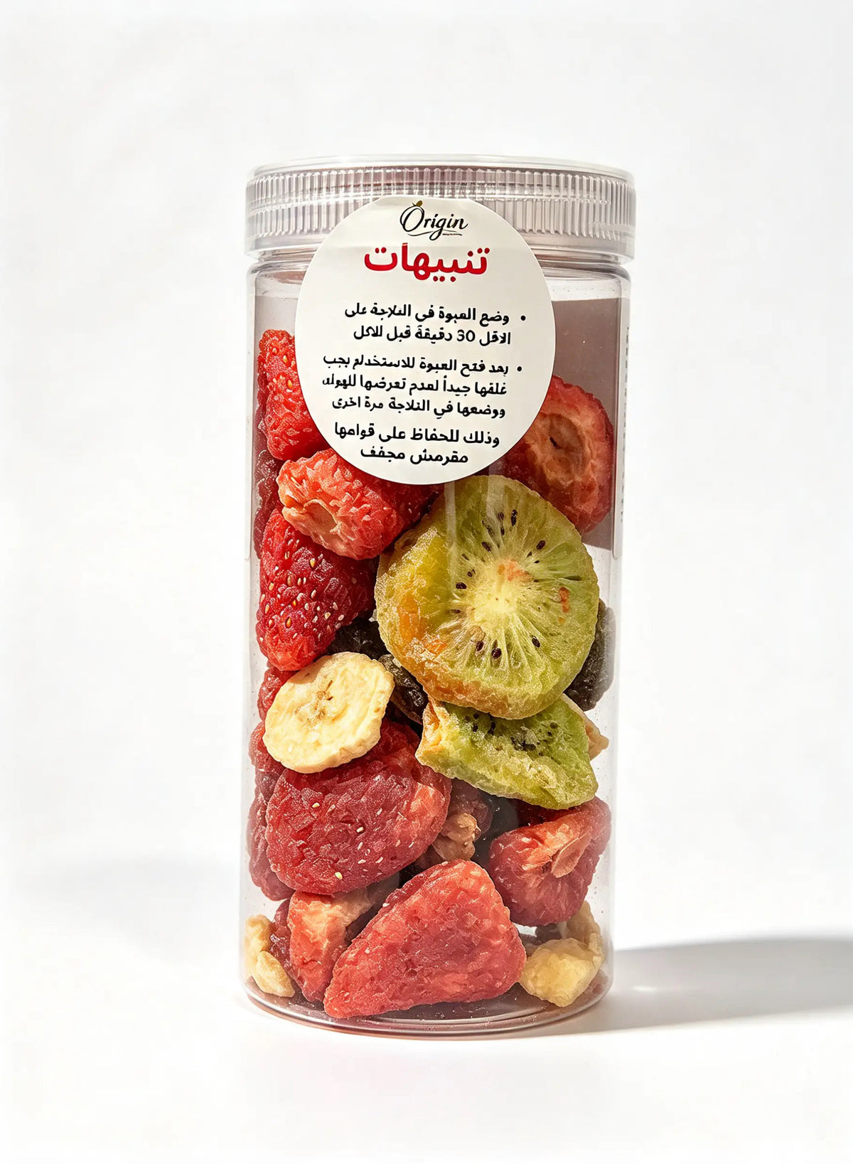 كوكتيل كرانش كيوبز مجفف بالتجميد – Origin 🍓🍌🥝�