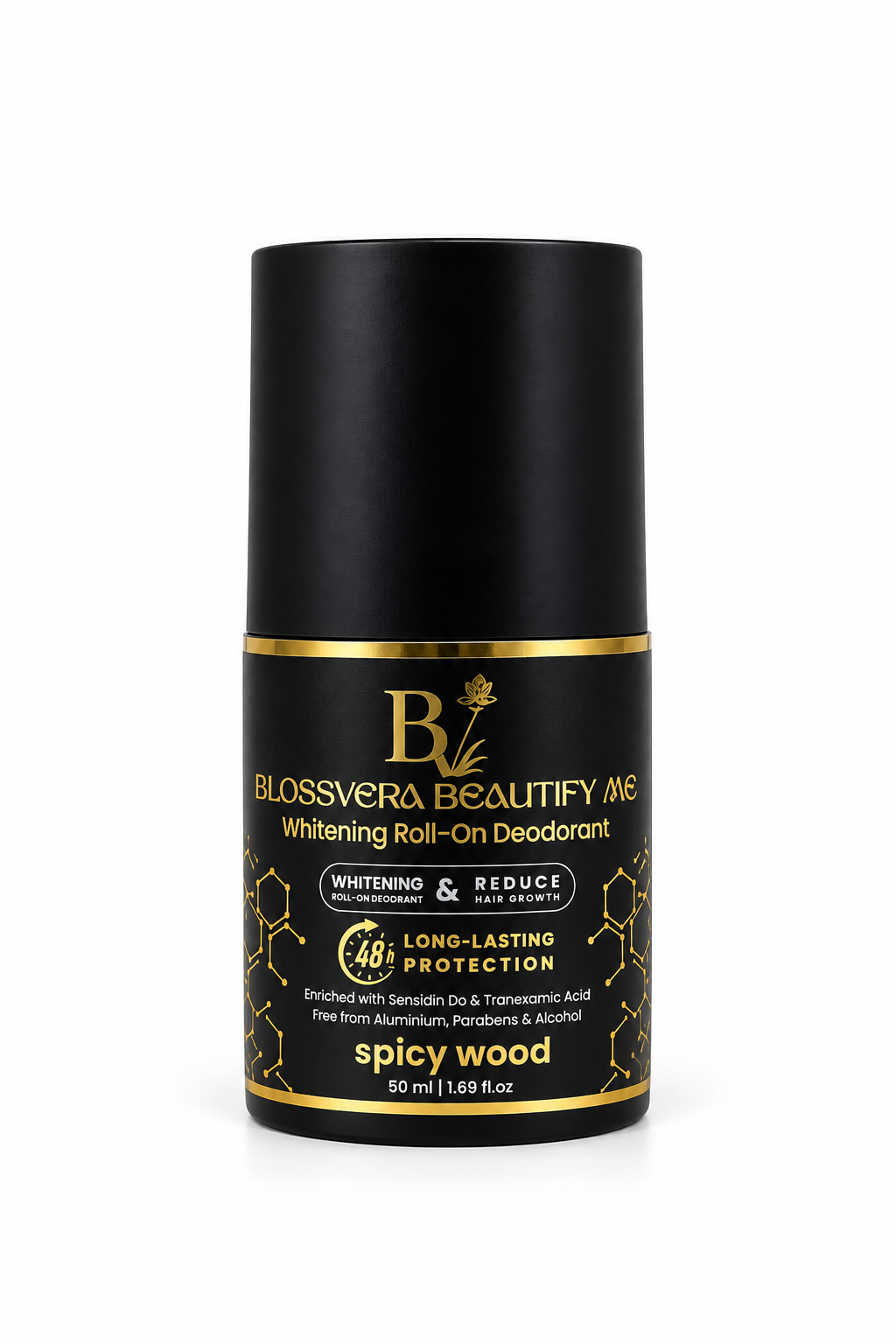 مزيل عرق رول أون لتفتيح الإبط Blossvera Beautify Me - حماية 48 ساعة للرجال - 50 مل