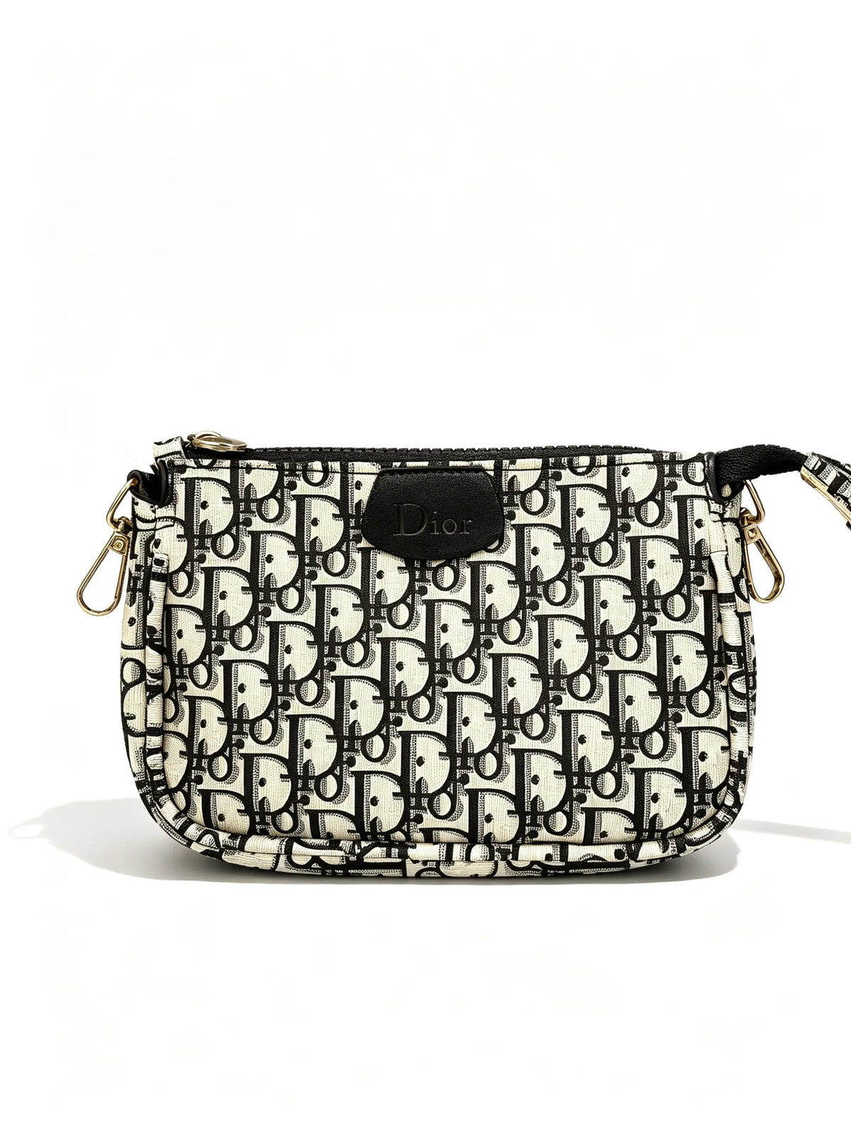 Golden Chain Monogram Crossbody Bag + Mini Wallet