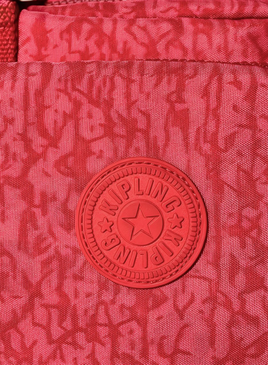 شنطة يد حريمي صغيرة أحمر بطبعة تكستشر | Small Red Textured Women's Handbag